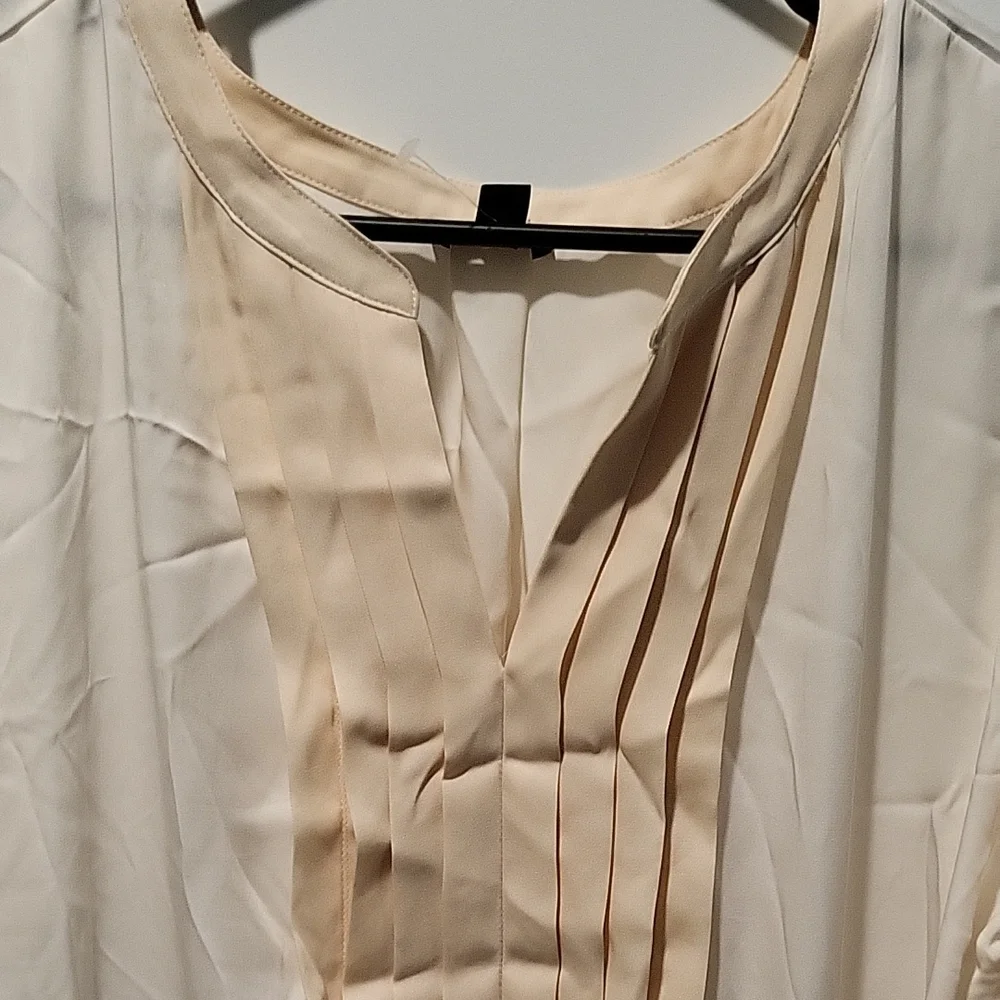 Ann Taylor Cream and Tan Dress - Picture 4 of 4